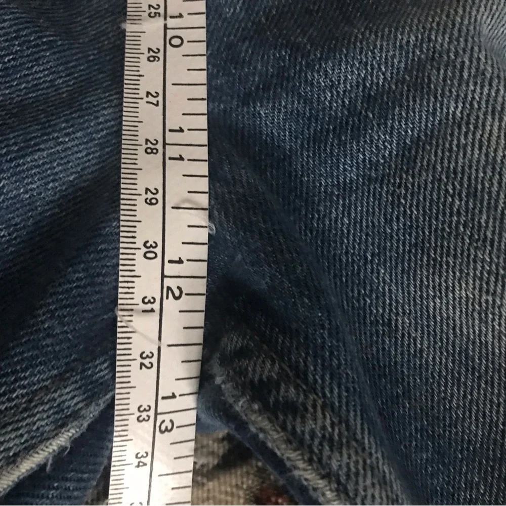Pilcro and the letterpress High Waisted Ragged Hem Tilde Jeans - Size 31 - Picture 10 of 10